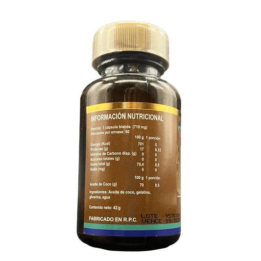 Aceite de Coco - 60 Cápsulas