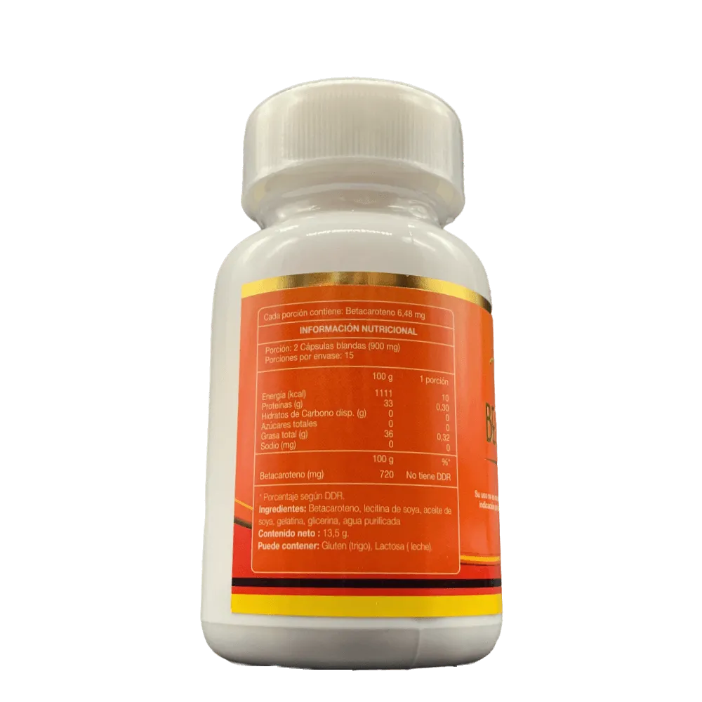 Betacaroteno - 30 Cápsulas