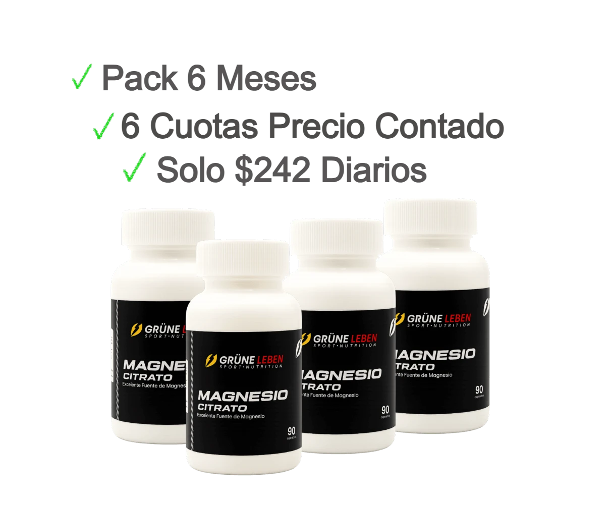Magnesio Citrato - Pack 6 Meses