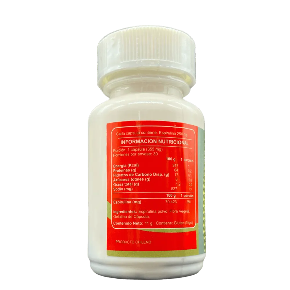 Espirulina - 30 Cápsulas