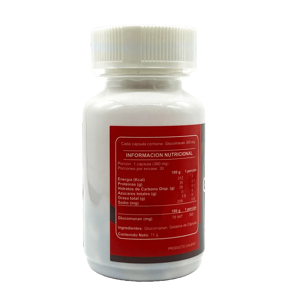 Glucomanan - 30 Cápsulas