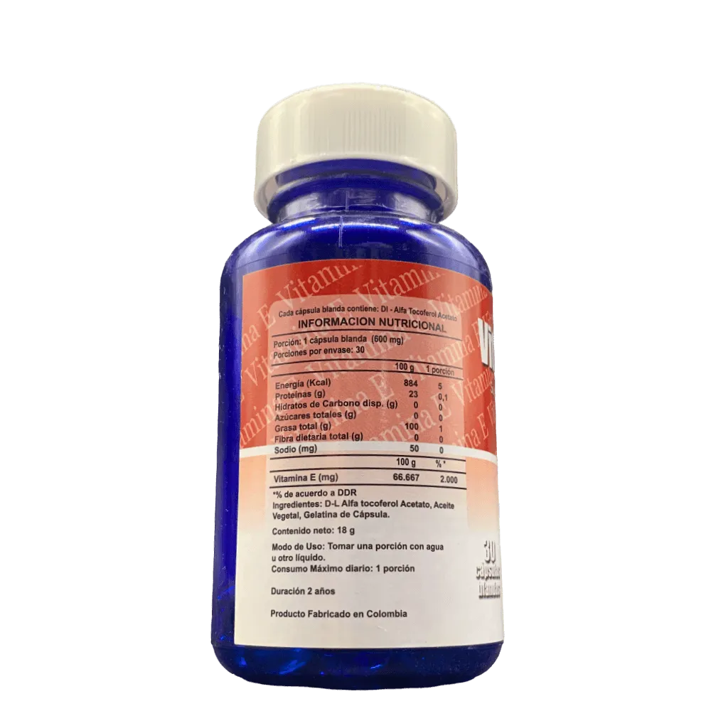 Vitamina E - 30 Cápsulas
