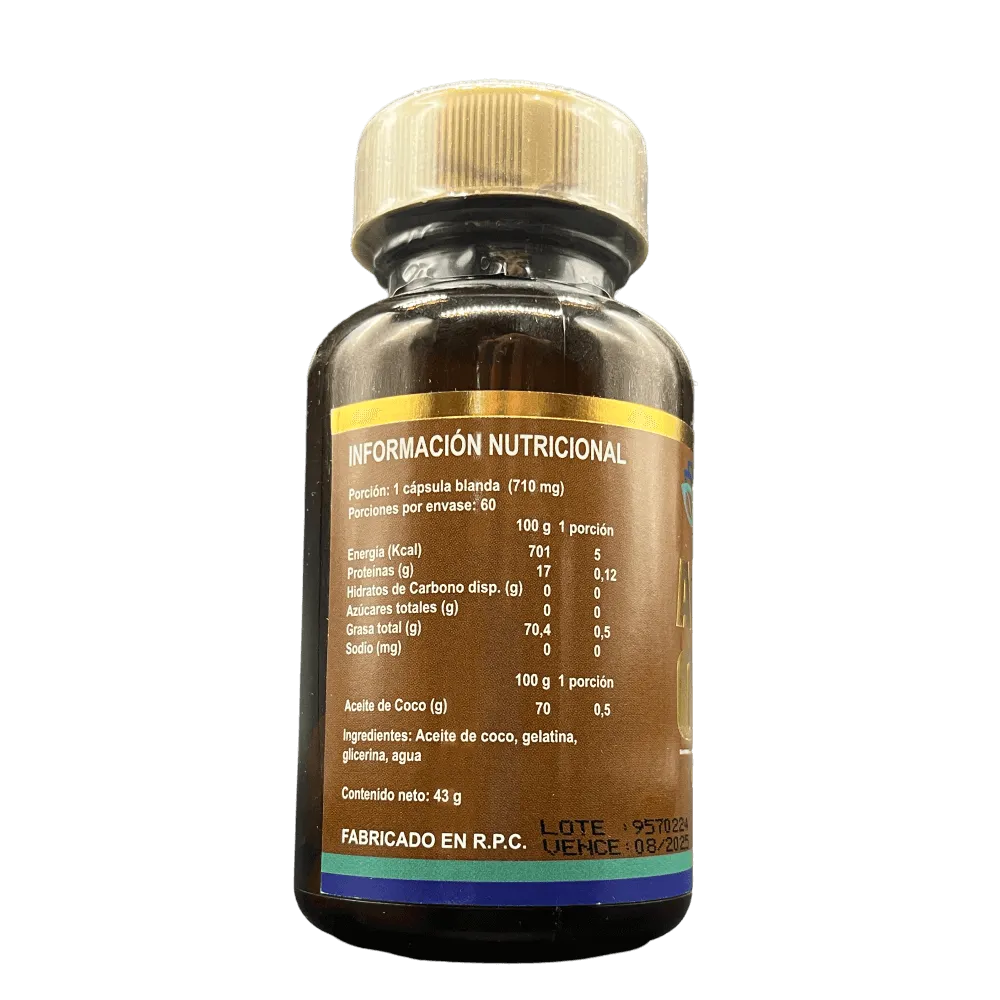 Aceite de Coco - 60 Cápsulas