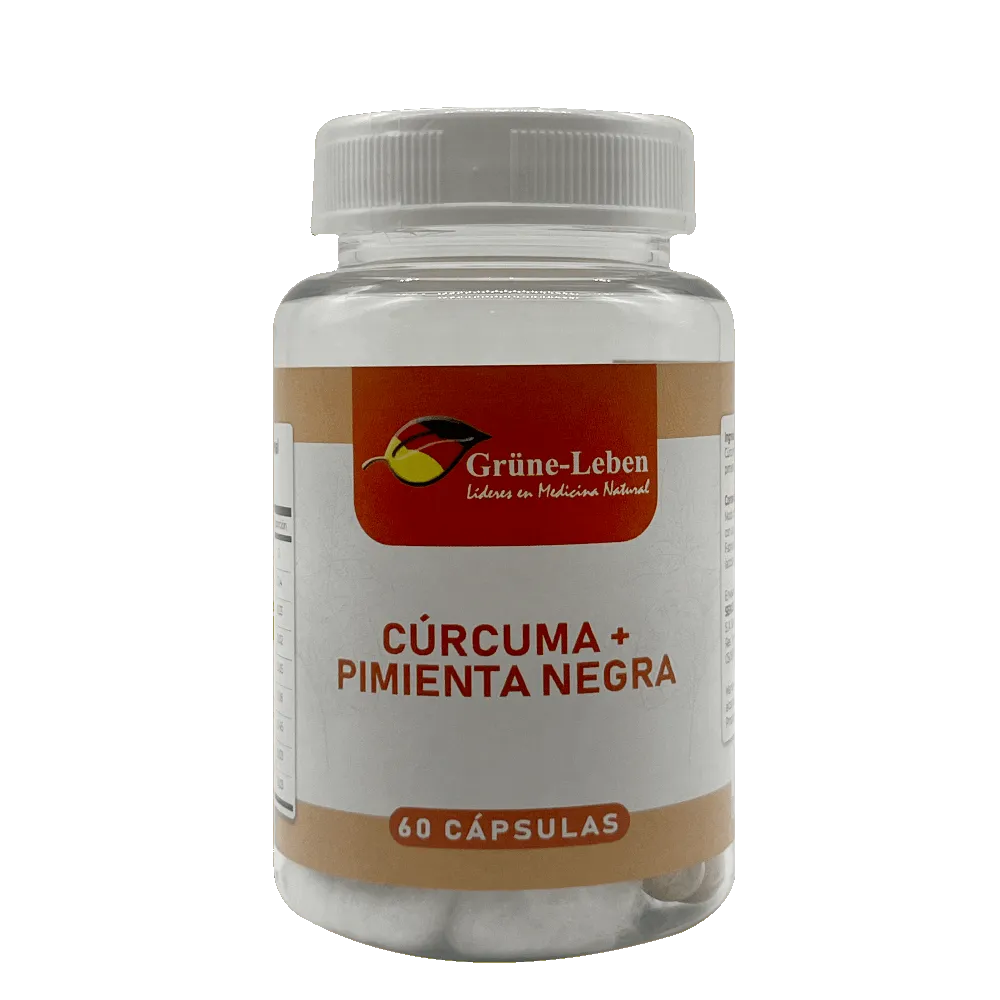 Cúrcuma + Pimienta Negra (Curcumina) - 60 Cápsulas