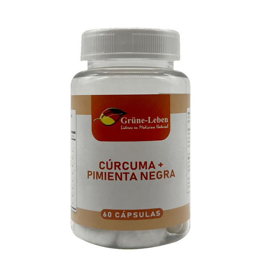 Cúrcuma + Pimienta Negra (Curcumina) - 60 Cápsulas