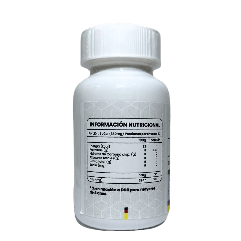 Gluconato de Zinc - 60 Cápsulas