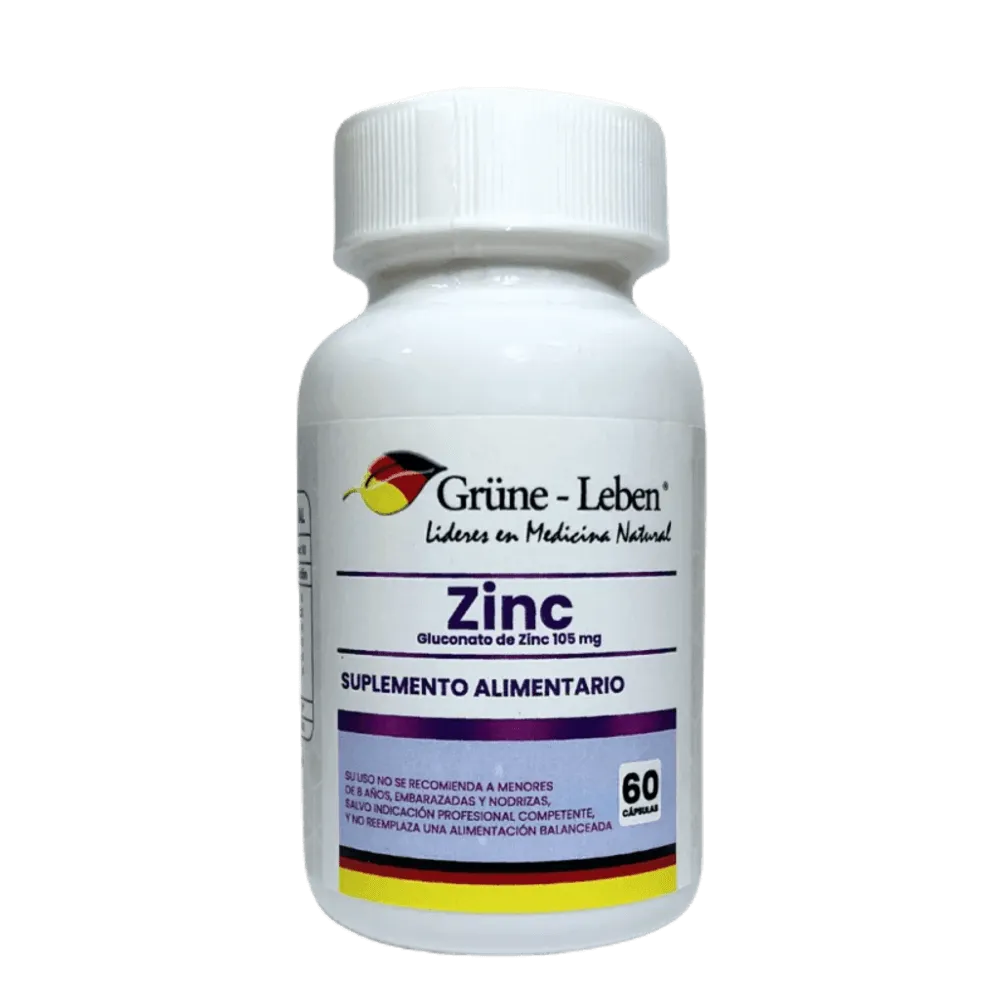 Gluconato de Zinc - 60 Cápsulas