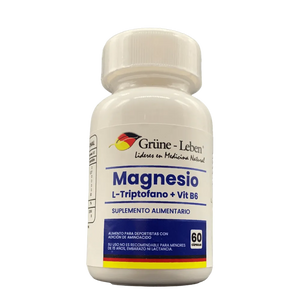 Magnesio + L-Triptófano + Vitamina B6 - 60 Cápsulas
