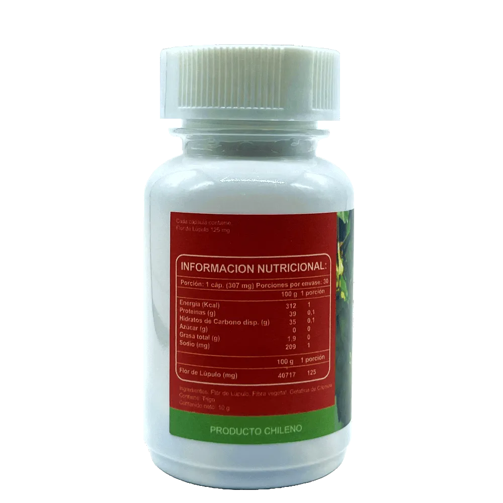 Flor de Lúpulo - 30 Cápsulas