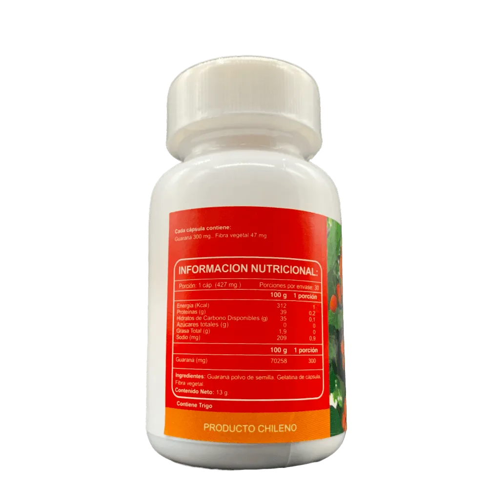 Guaraná - 30 Cápsulas