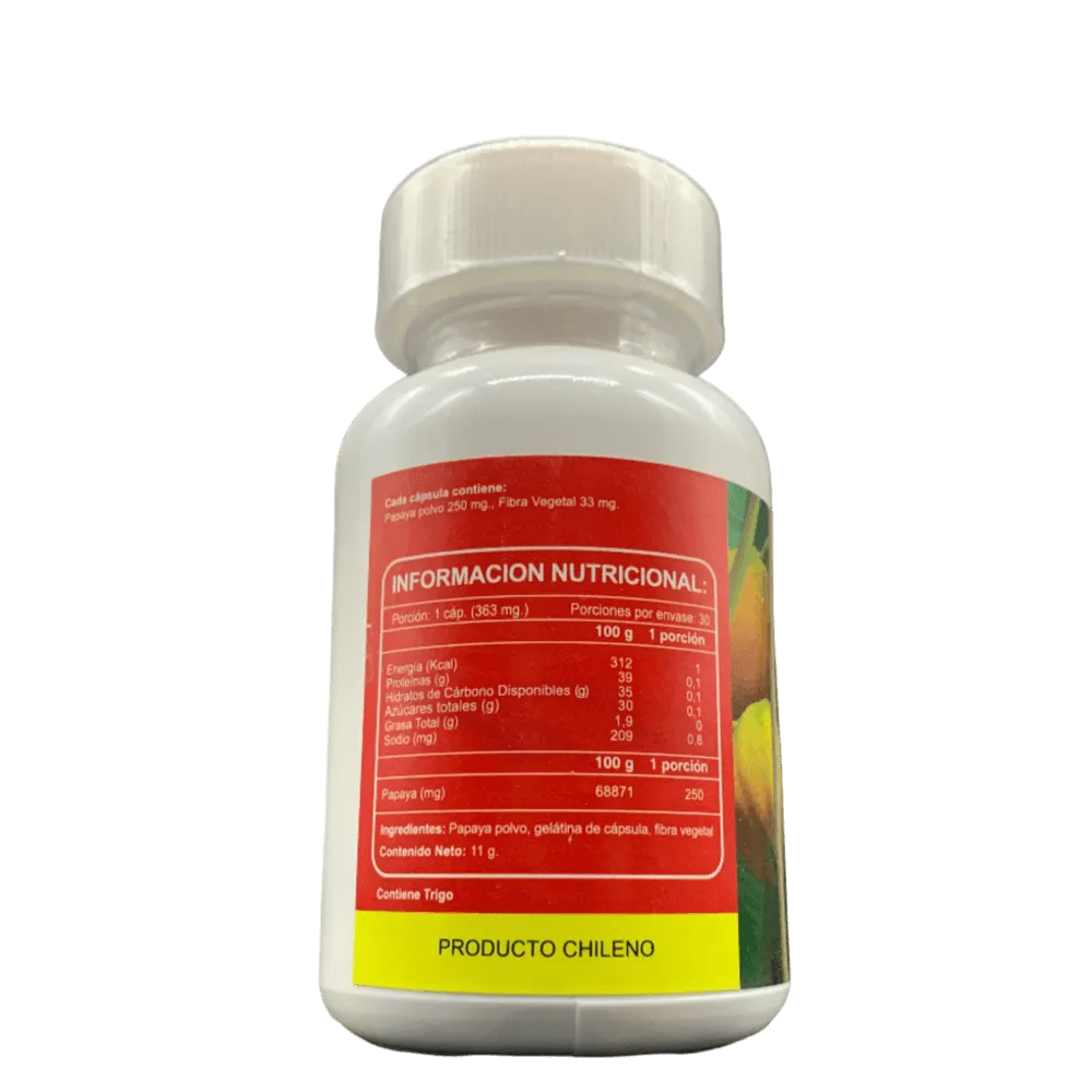 Papaya - 30 Cápsulas